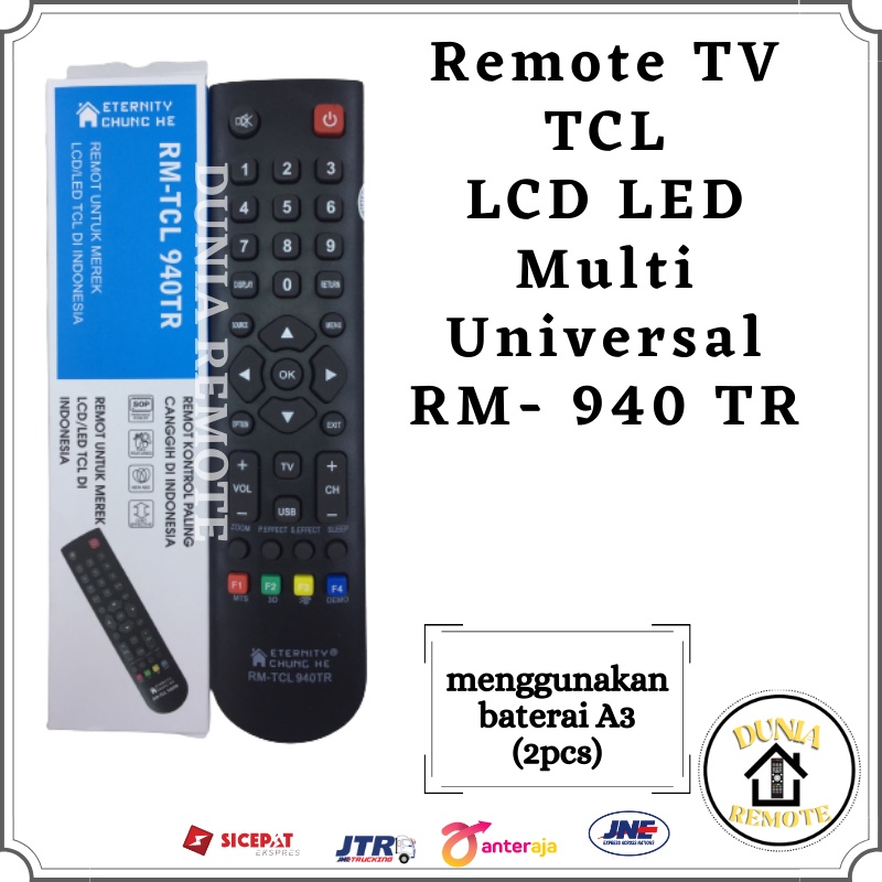 Remot Remote TV TCL Multi LCD LED Smart 4K Universal RM- 940 tanpa setting