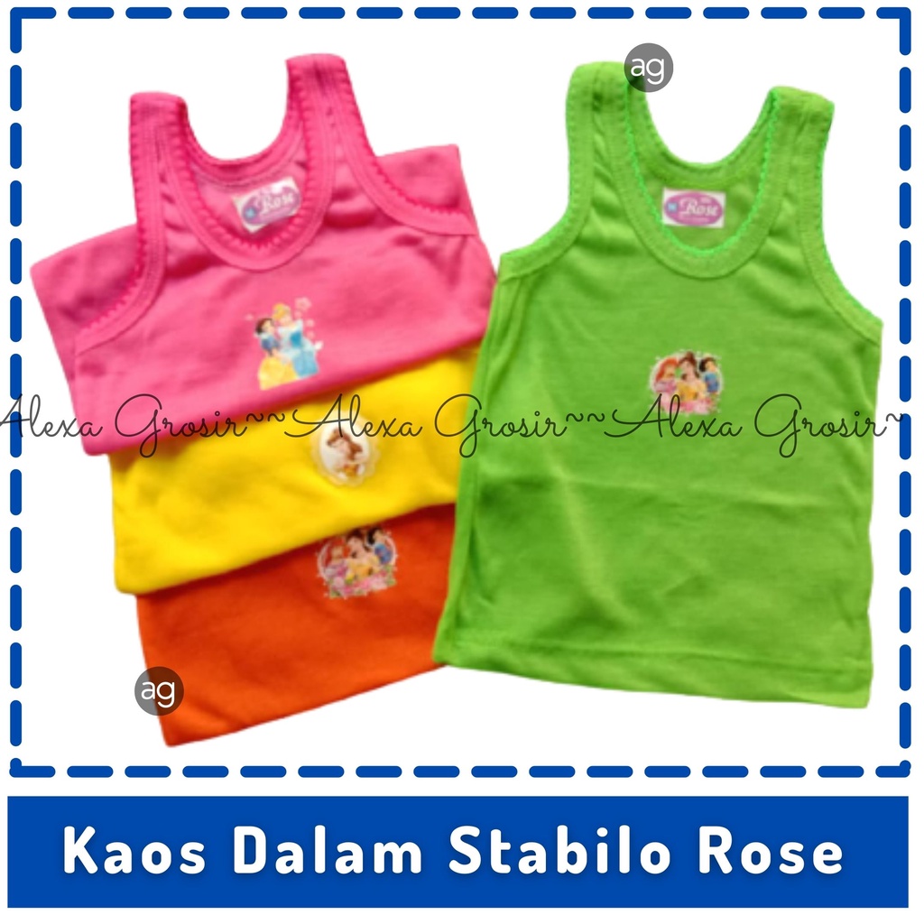 Singlet Bayi/ Kaos Dalam Bayi/ Singlet Anak/ Kaos Dalam Anak, Berkualitas Stabilo Enji S M L XL