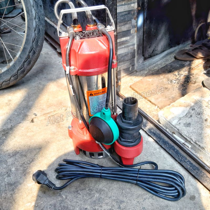 FLYKE Pompa Celup Air Kotor Otomatis Wasser 2 inch 1 Phase / Pompa Celup Kolam Ikan Sumur