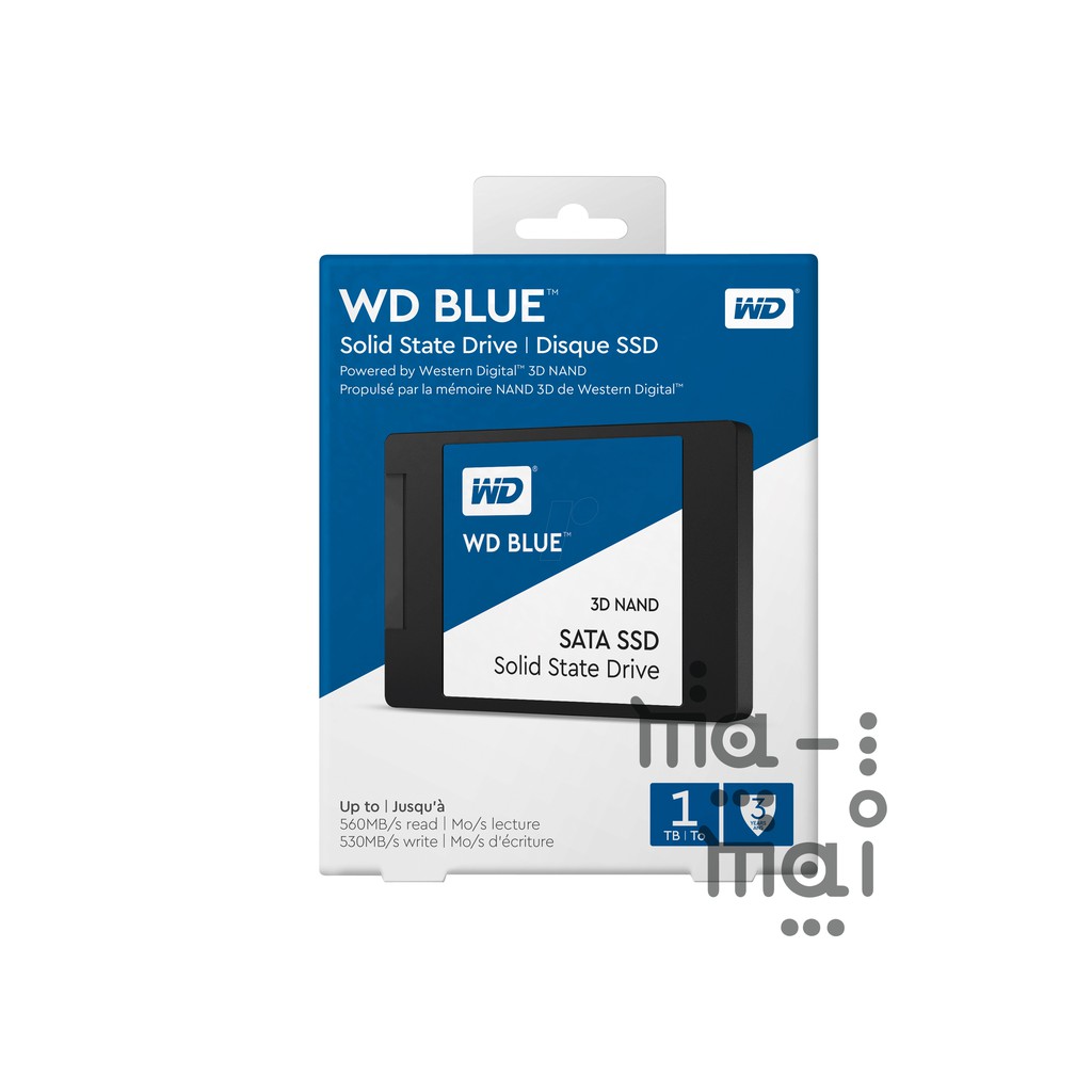 WD SSD BLUE WDS100T2B0A 1 TB 2,5&quot; SATA SSD WD SSD BLUE 1TB 3D NAND