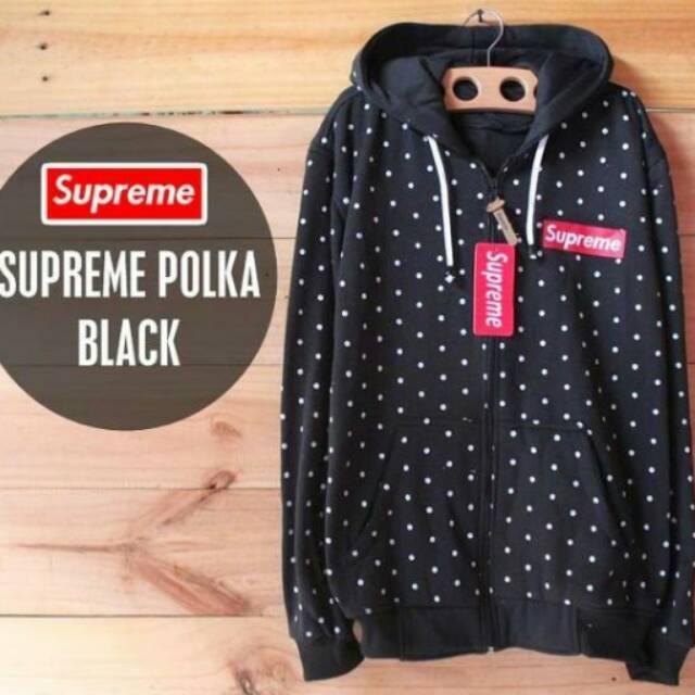 Jaket pria supreme polkadot jaket cowok