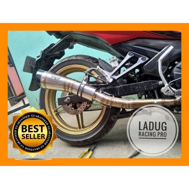 Knalpot racing R9 motor CBR 150R Vixion R15 TIGER Verza terjamin kualitas terbaik indonesia