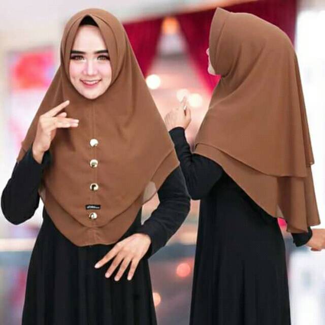jilbab 2 layer