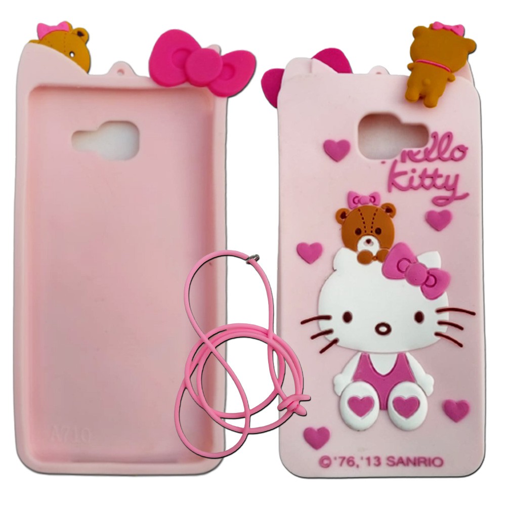 Silicon Boneka 3D A7 2016 Softcase Lucu Karakter silikon tebal karakter lucu / case anak anak warna biru / pelindung hp