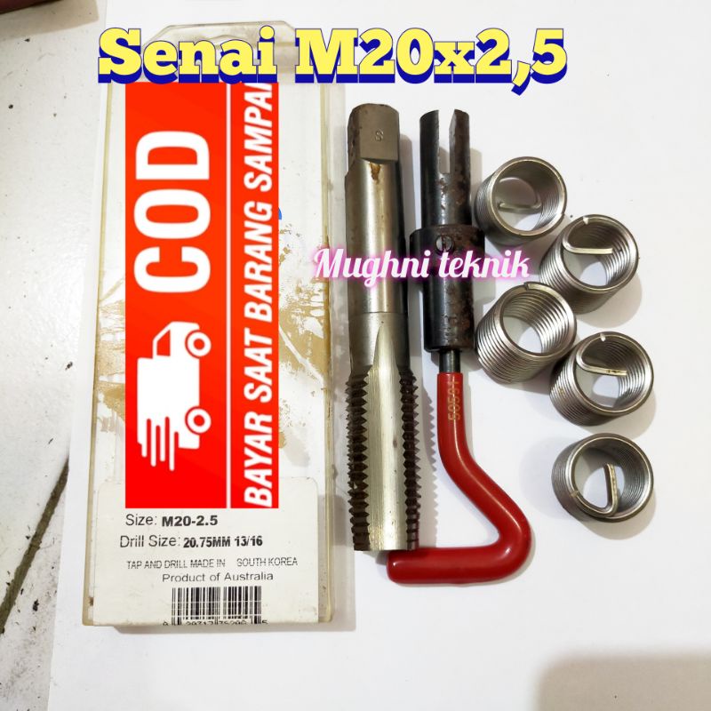 Recoil set Verbos set M20x2,5 alat perbaikan drat rusak dol slek