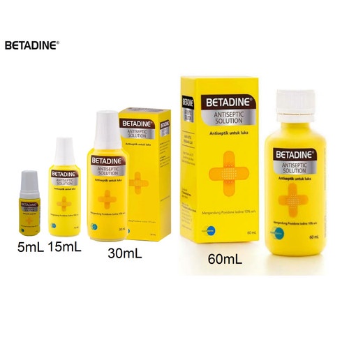 Jual Betadine Antiseptic Solution 5ml 15ml 30ml Shopee Indonesia