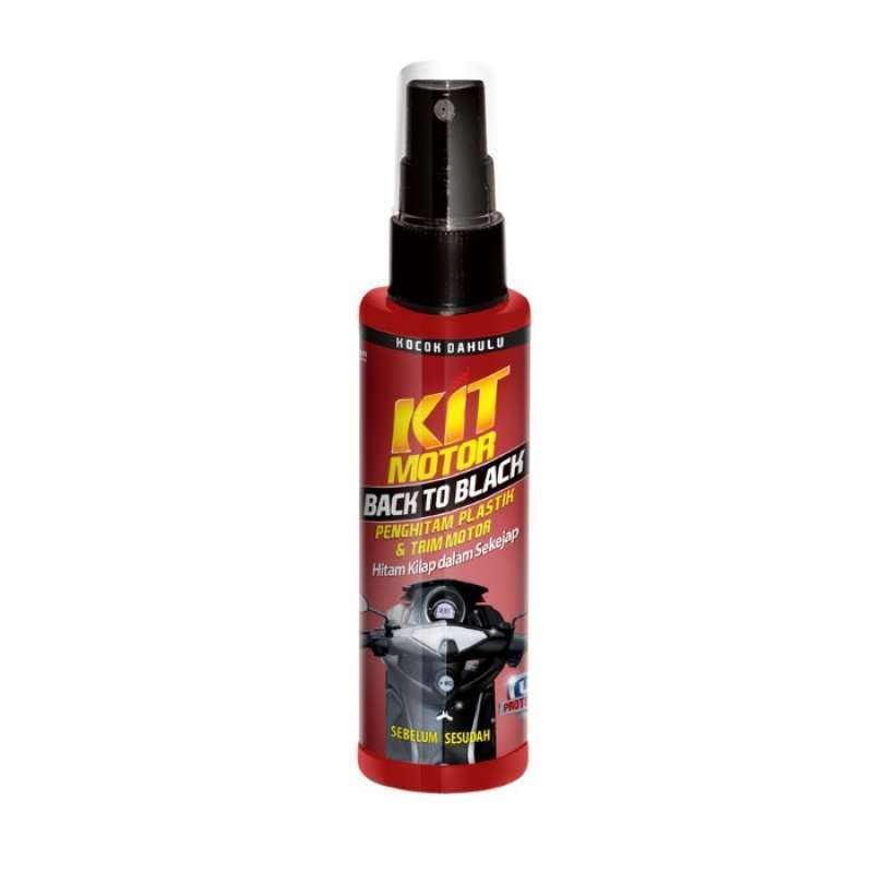 KIT PENGHITAM MOTOR Kit Motor Back to Black Trim Restorer 115 ml Penghitam Plastik &amp; Trim Motor