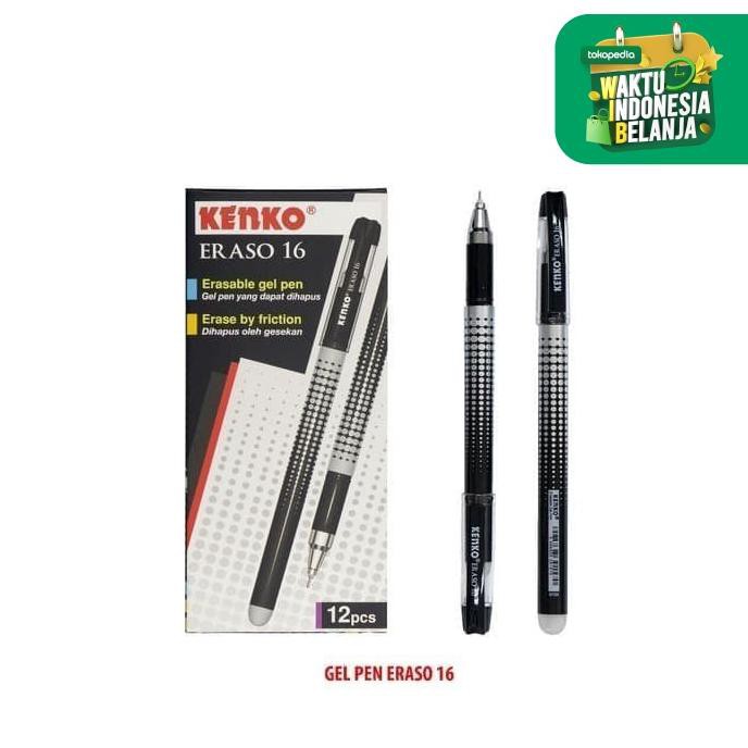 

LUSIN Pulpen Hapus KENKO Eraso 16 Erasable Bisa Dihapus AP126