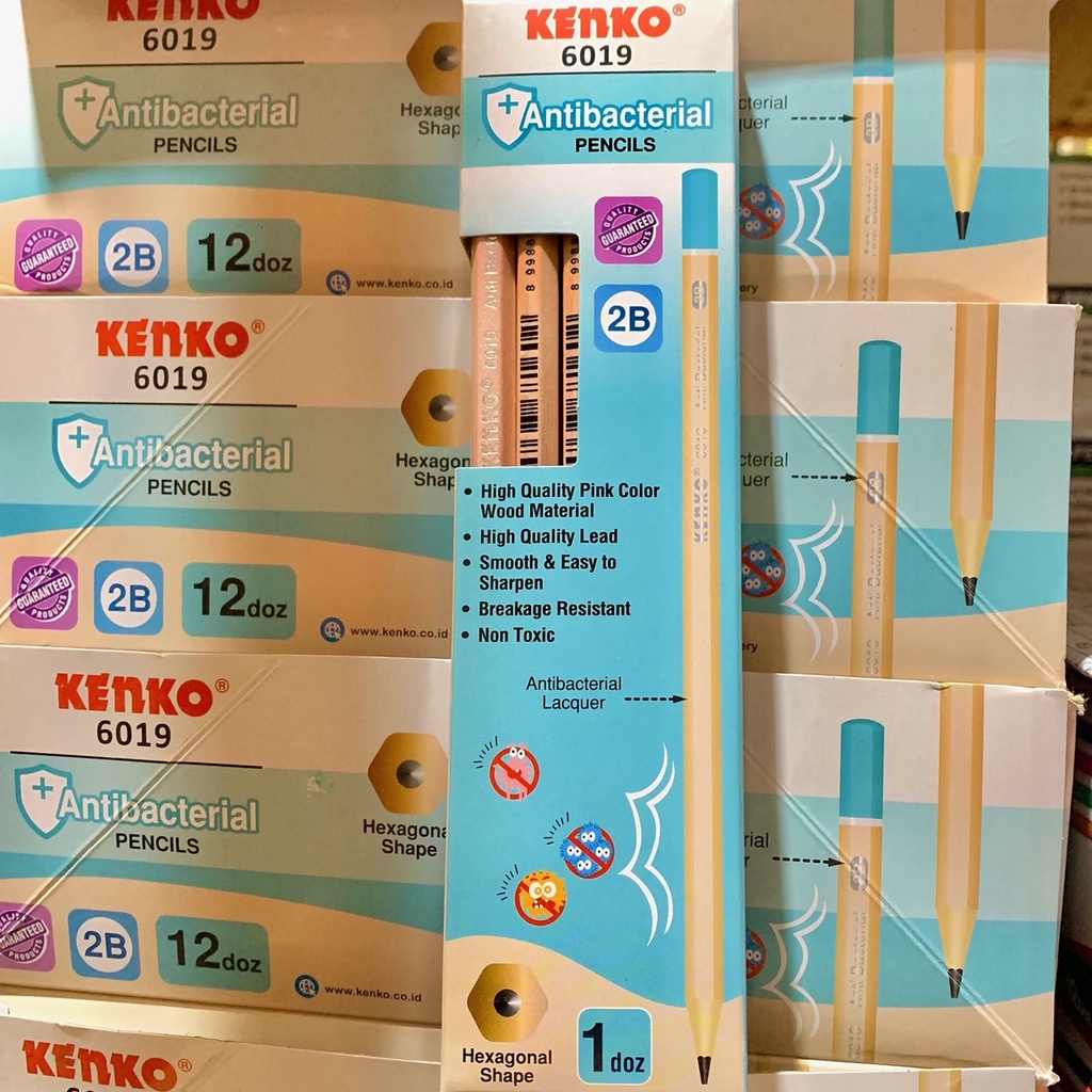 

PENSIL 2B-6019 ANTIBACTERIAL KENKO