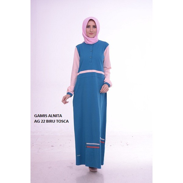 Alnita Gamis AG 22 Biru Tosca