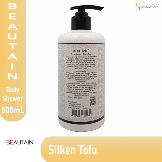 Beautain Silken Tofu Body Shower | Sabun Mandi 500 mL