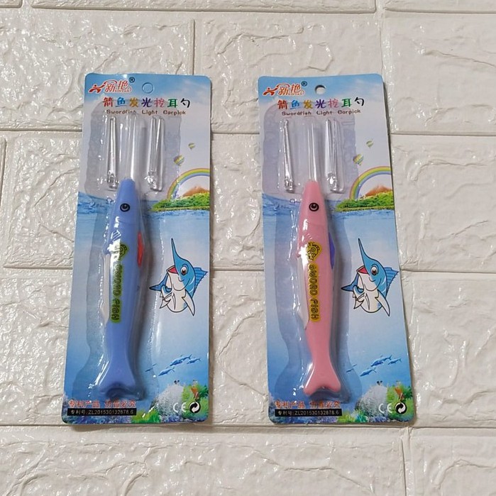 Pembersih Telinga LED Anak / Korek Kuping LED / Earpick Cartoon LED