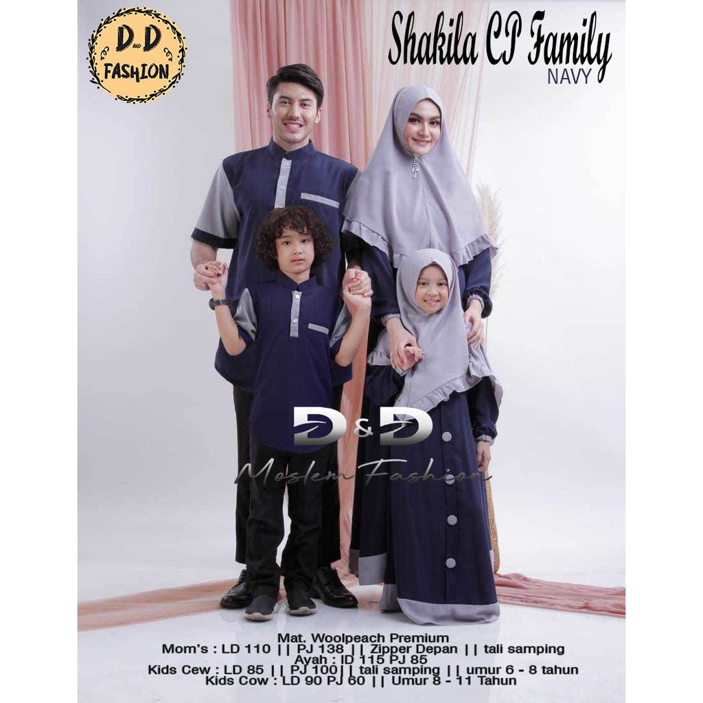 SHAKILA BAJU COUPLE KELUARGA/ BAJU MUSLIM COUPLE FAMILY/BAJU SARIMBIT KELUARGA