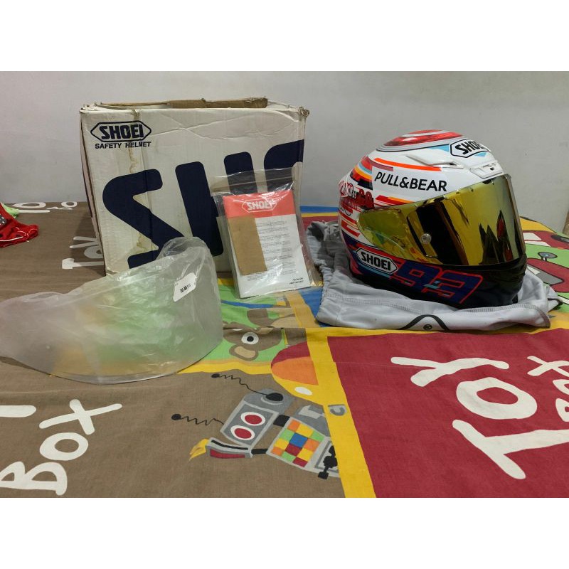 helm shoei nxr bukan z7 original power up