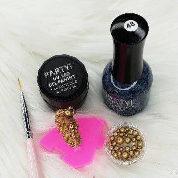 PARTY Lem Aksesoris Kuku/ Lem UV Gel Panint