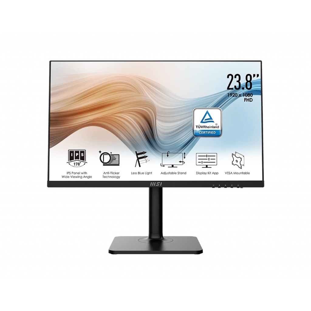 MSI Modern MD241P 24 Inch FHD IPS 75hz USB Type-C Swivel Pivot - TOP MARKOTOP