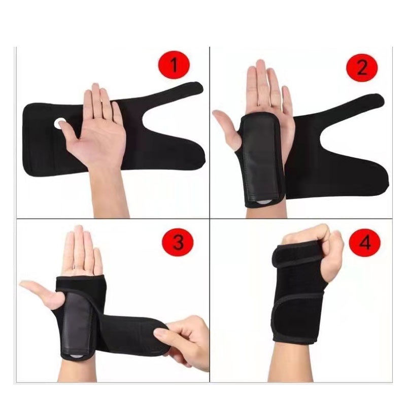 Wrist Brace Deker Pergelangan Tangan Carpal Tunnel Splint Wrist Splint Wrist Support Strap Orthotic Belat Pergelangan Tangan