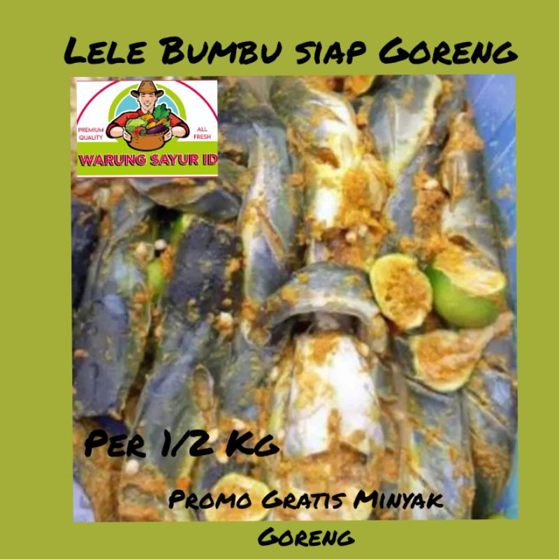 

LELE BUMBU FRESH SIAP GORENG 500 GRAM