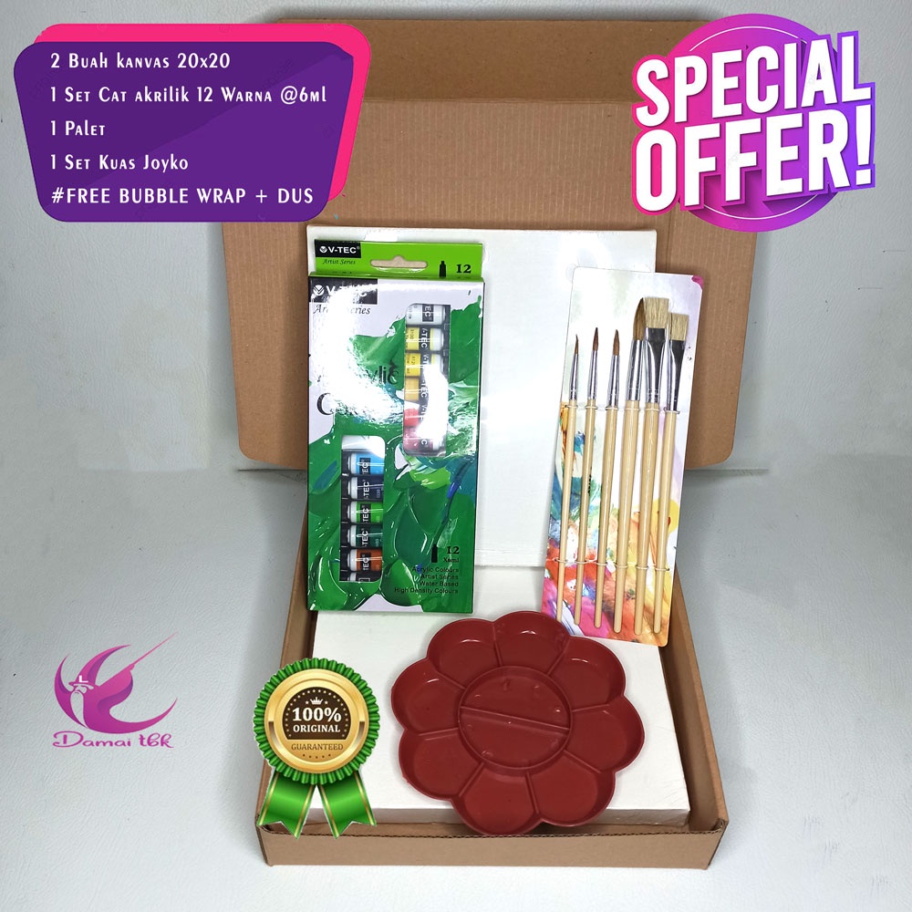 

Paket Melukis E03 Paket Kanvas Lukis 20X20 2Pcs