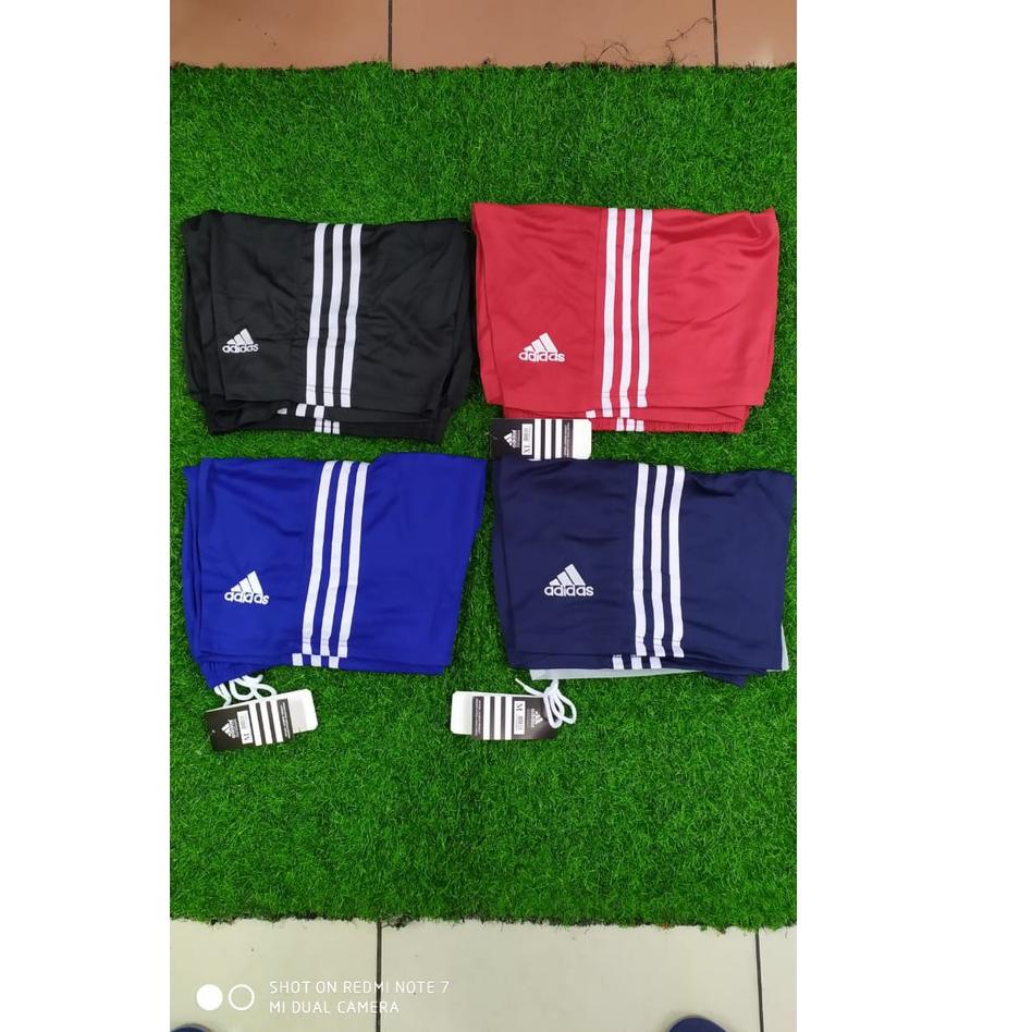 TERLARIS Celana Bola Adidas HITAM BIRU MERAH NAVY List Putih IMPORT grade ori official [gz -298]
