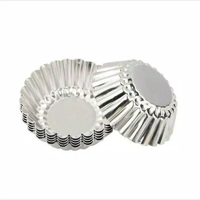 Cetakan kue pie / Loyang kue pie mini Loyang pie susu Alumunium isi 20pcs