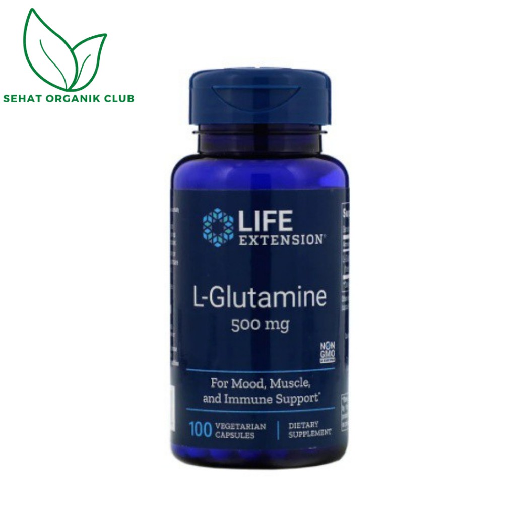 Life Extension L Glutamine 500 mg 100 Caps - Glutamine