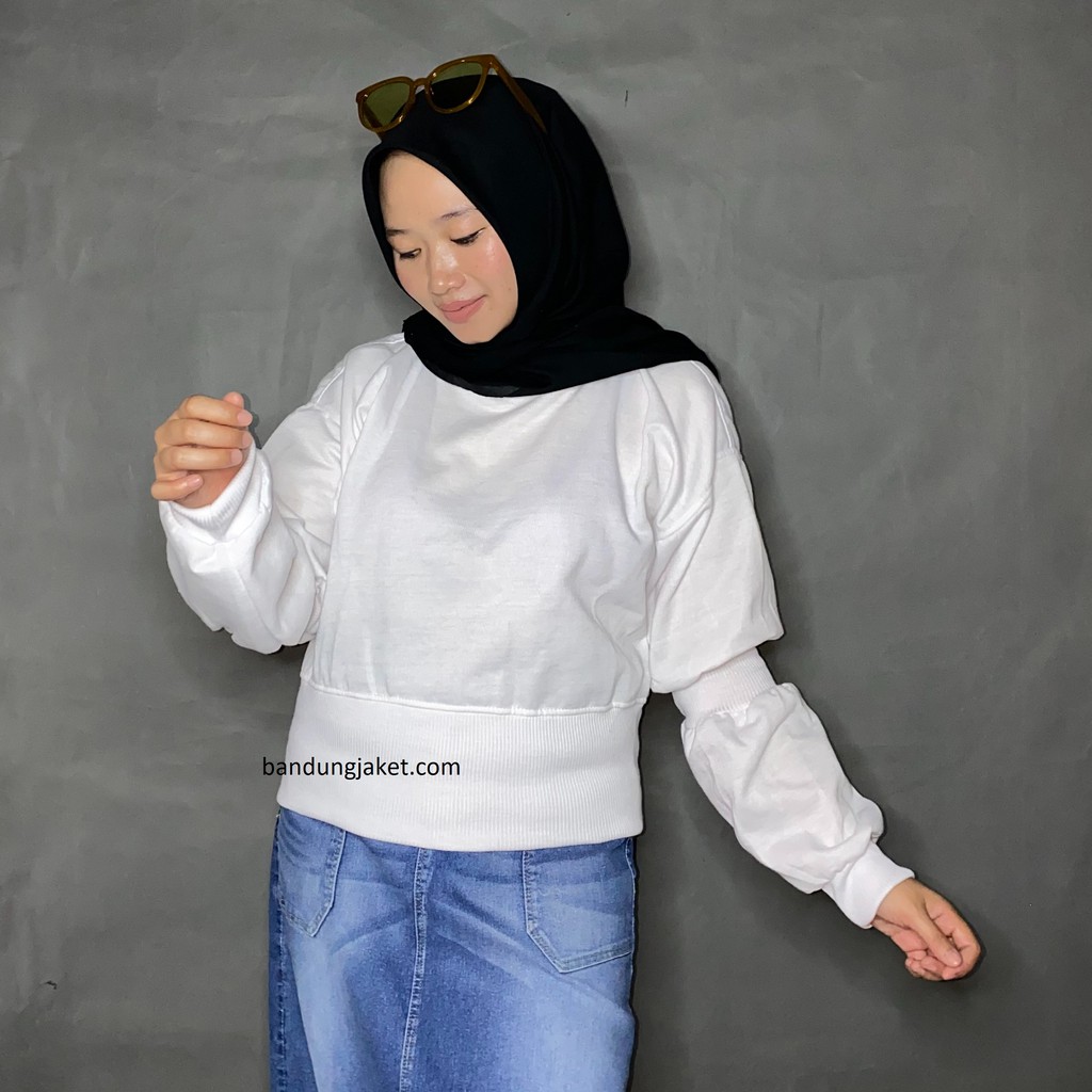 Cordel Croop Sweater II Sweater Croop Model ZARRA Terbaru