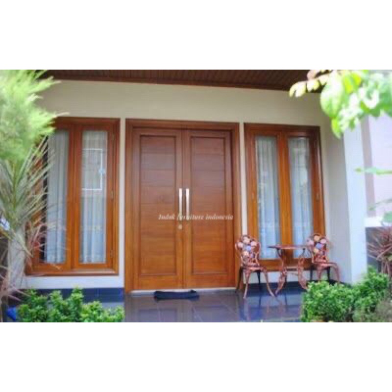 KUSEN PINTU KUPU TARUNG MINIMALIS JATI SOLID.PINTU KUSEN RUMAH