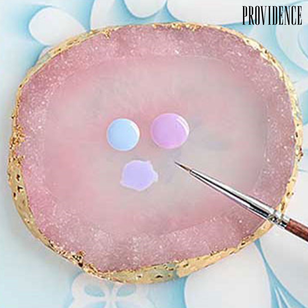 Providence Palette Translucent Irregular Pattern Anti-breakable Natural Resin Aureate Edge Palette For Home