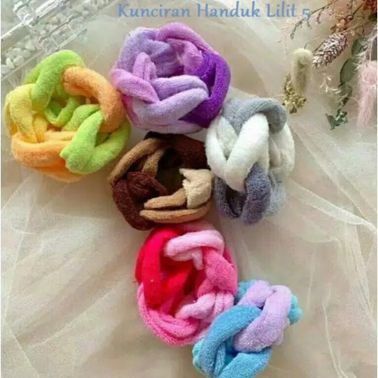 Ikat Rambut Lilit  / Kunciran Rambut LILIT 5 / Kunciran Handuk Kepang / Karet Rambut