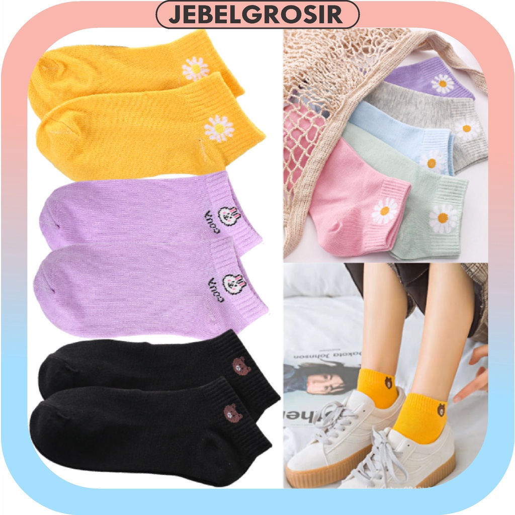 Kaos Kaki Dewasa Pendek Kaus Kaki Wanita Kaoskaki Ankle Socks Pendek 430