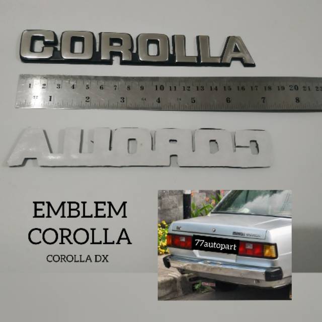 Emblem corolla untuk dx