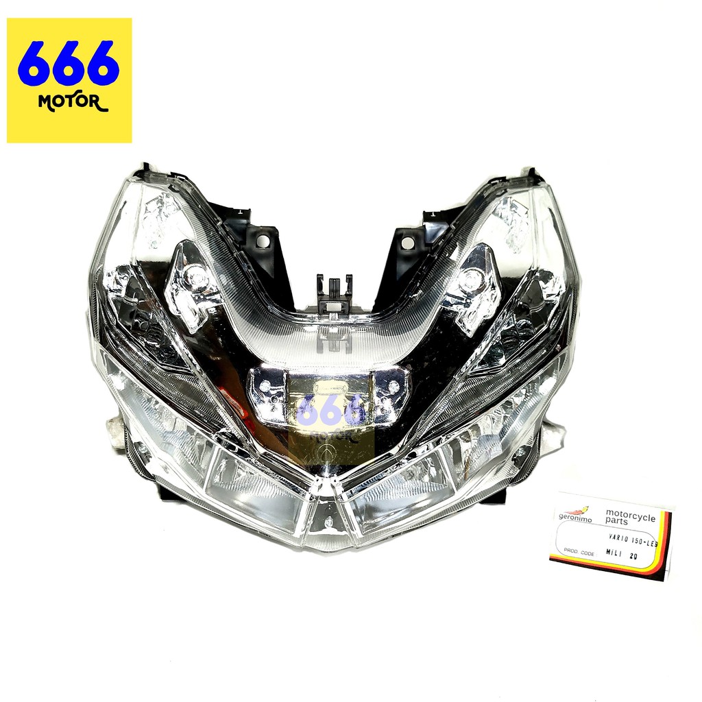 666MOTOR LAMPU DEPAN / REFLEKTOR VARIO 150 + LED