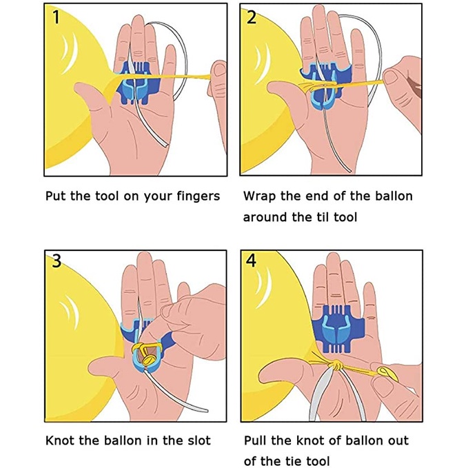 [Balloon Tying Tool][Tieing Knot Device Accessory Knotting Faster][Balloon arrangement for annual meetings, weddings, parties, etc]