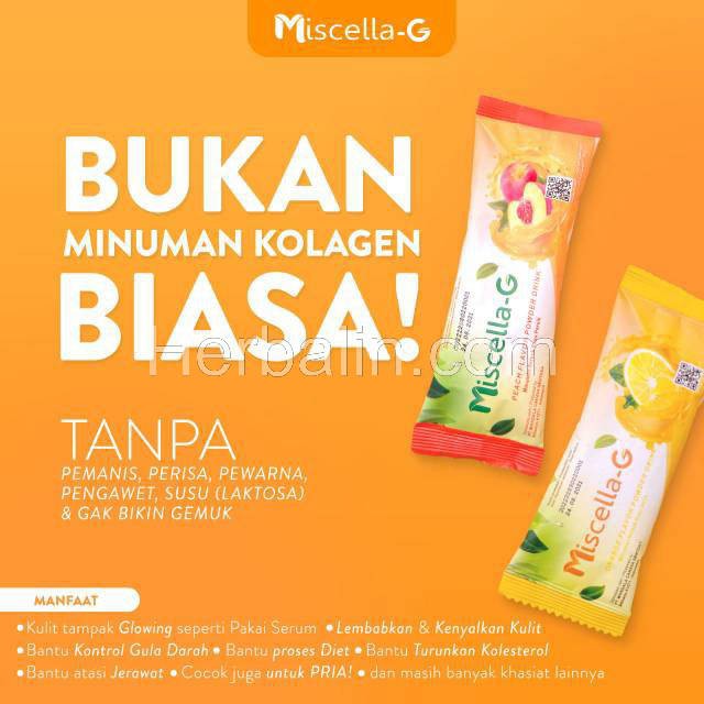 Satu Sachet - MISCELLA-G ORIGINAL MISCELLA G Asli Minuman Kolagen Anti Gemuk Aman Diabetes