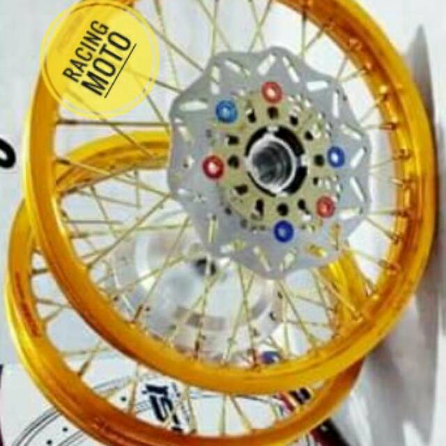 PAKET VELG ROSSI MOTOR VARIO150-VARIO125-VARIO110-BEAT-SPACY-SCOOPY-RING14X140-160 CAKRAM STEL VELG