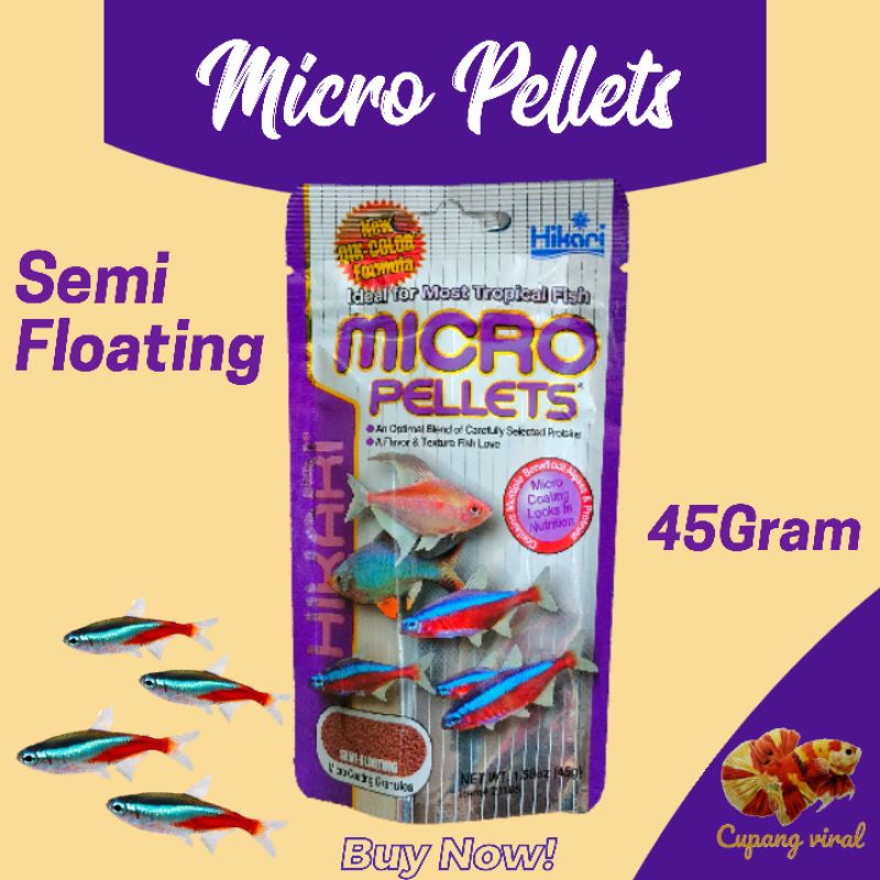 HIKARI - Micro Pellets / Pakan Ikan Hias Kecil 45Gram