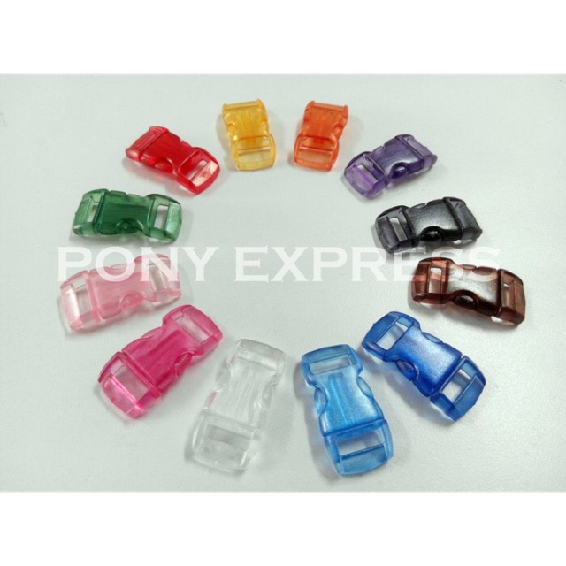 Buckle Plastik Transparan 28x14 mm DIY
