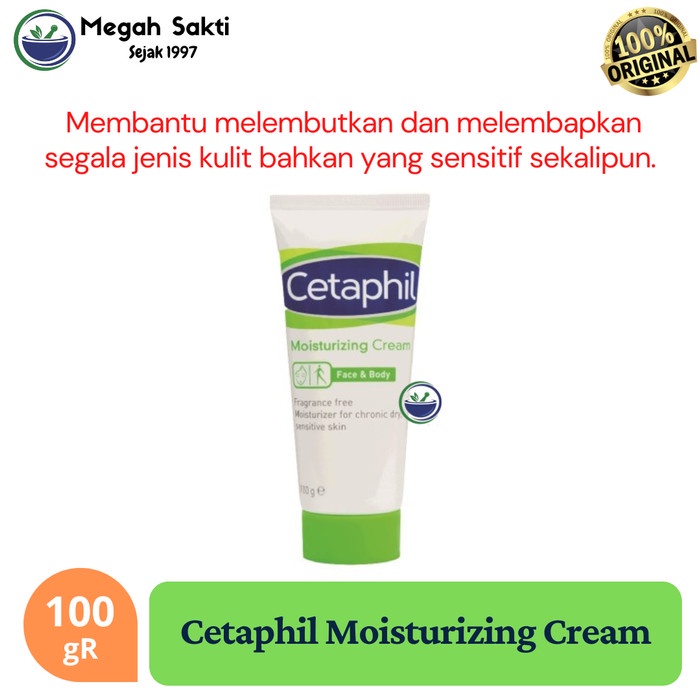 MGS - Cetaphil Moisturizing Cream 100 gR - Krim Pelembab Wajah & Kulit
