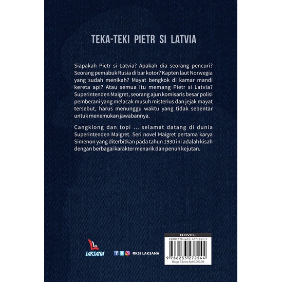 Buku Teka-teki Pietr si Latvia; Pietr the Latvian - Georges Simenon - Laksana