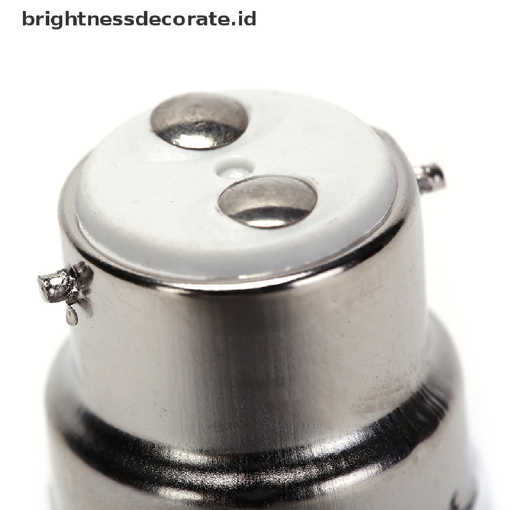 (birth) Adaptor Converter Fitting Bohlam Lampu LED B22 Ke E27 Tahan Api