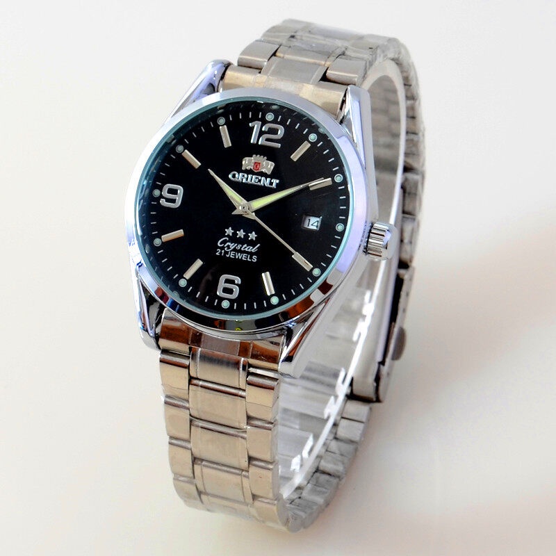 ◇Orients Men s Automatic Watch 21 Jewels Dress Watch untuk Pria