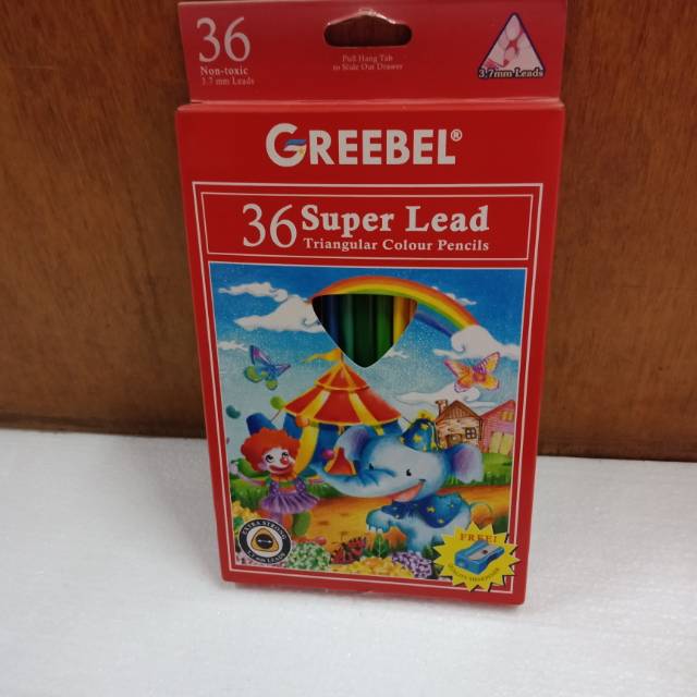 

Pensil Warna Greebel 36 Super Lead Triangular