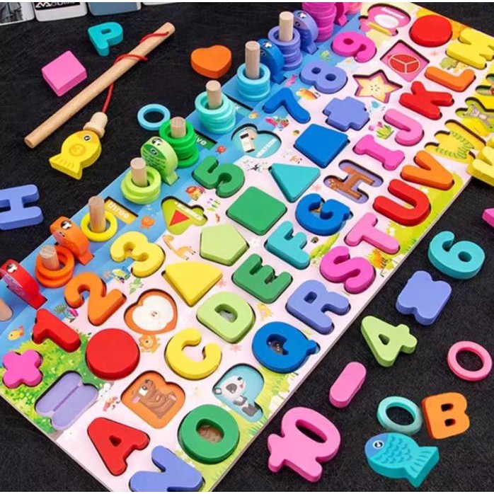 Puzzle Bentuk Alphabet 3D