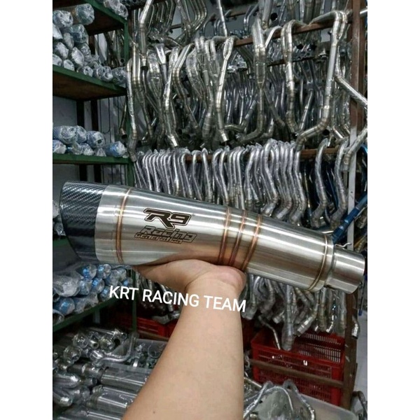 Silincer Knalpot R9H2 Black Atau Titan Knalpot Racing Ninja 4tak 250 Fi karbu Vixion Cbr R15 Gsx Sat