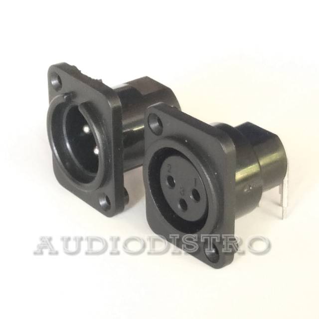 Soket Jack CANON XLR sepasang