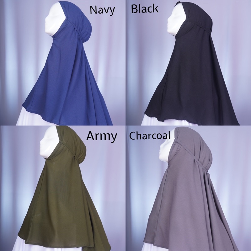 Hawa Instan/Bergo Maryam/Daily khimar/Bergo Syari/Bergo Rumahan