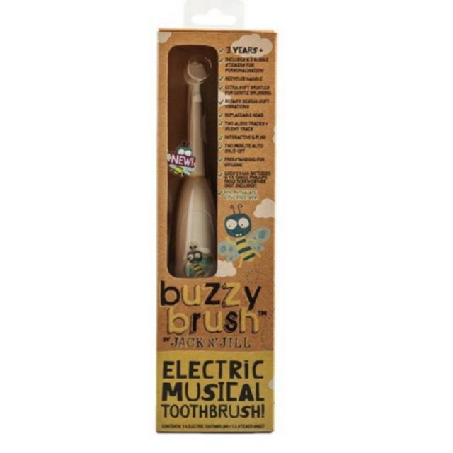 Sikat Gigi Elektrik Jack N Jill Buzzy Brush Electric Musical Toothbrush