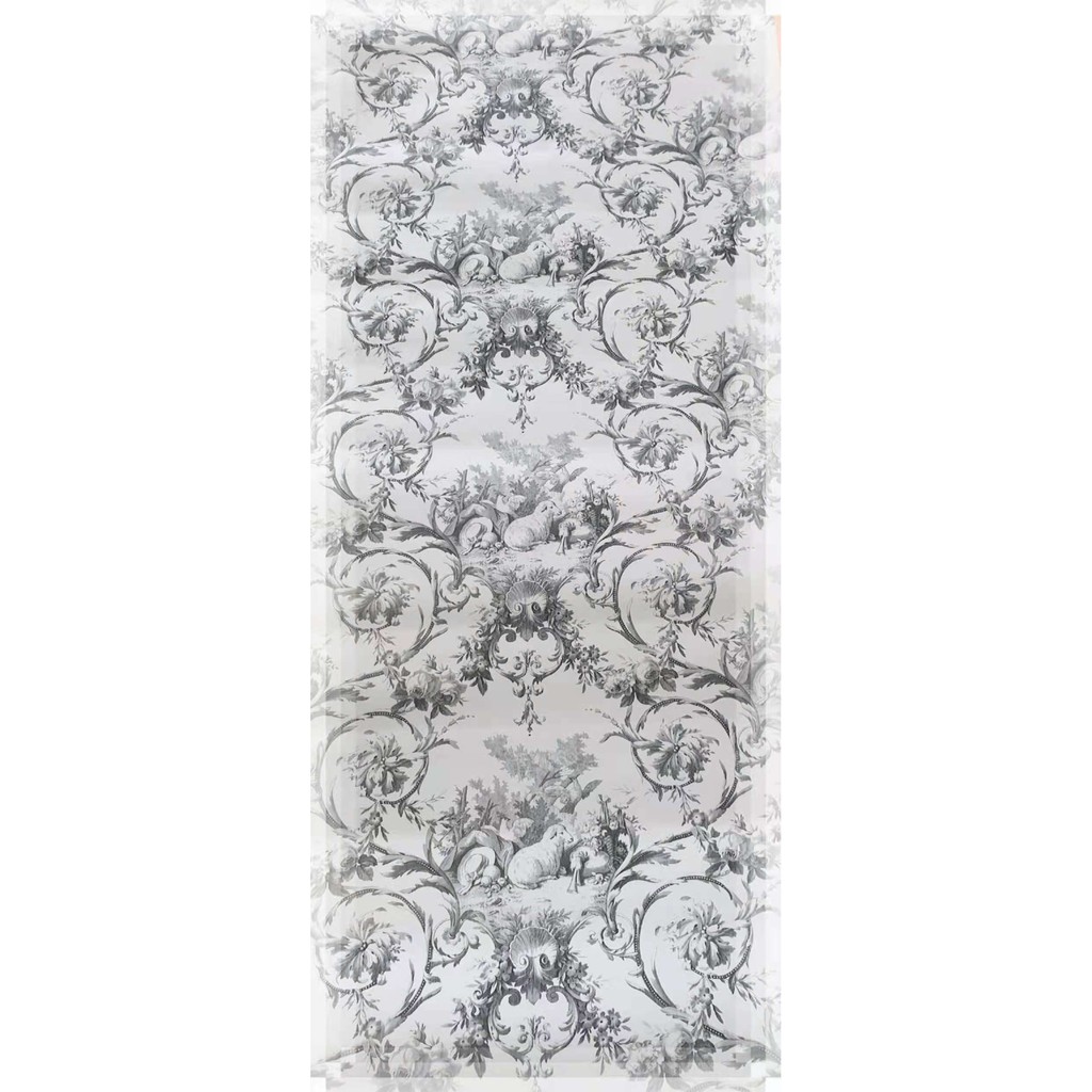 WALLPAPER STICKER DINDING BATIK ULIR HITAM