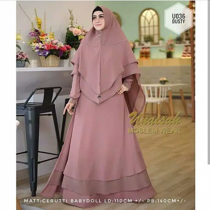 MDS- GAMIS SYARI UNAISAH SATU SET